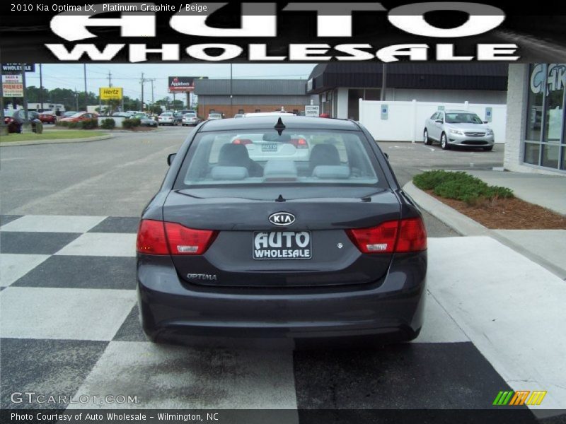 Platinum Graphite / Beige 2010 Kia Optima LX