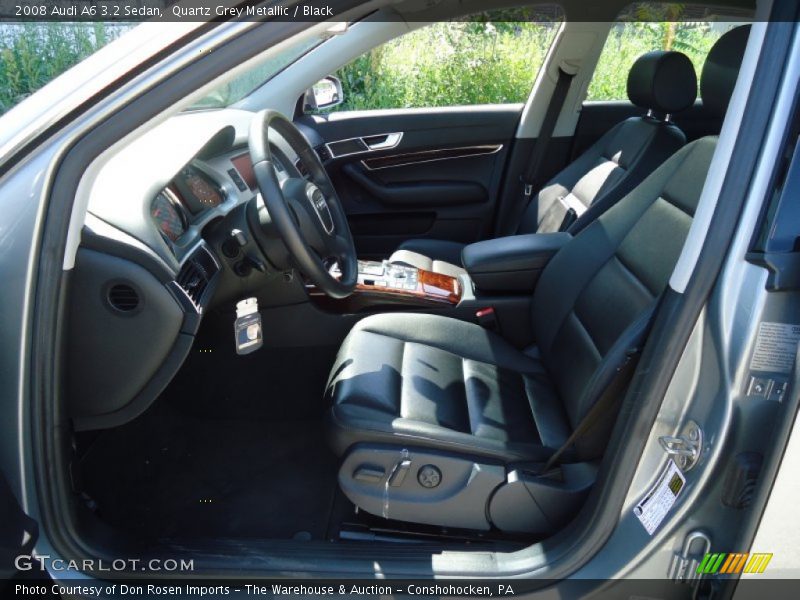 Quartz Grey Metallic / Black 2008 Audi A6 3.2 Sedan