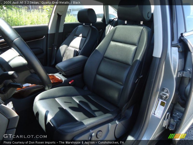 Quartz Grey Metallic / Black 2008 Audi A6 3.2 Sedan