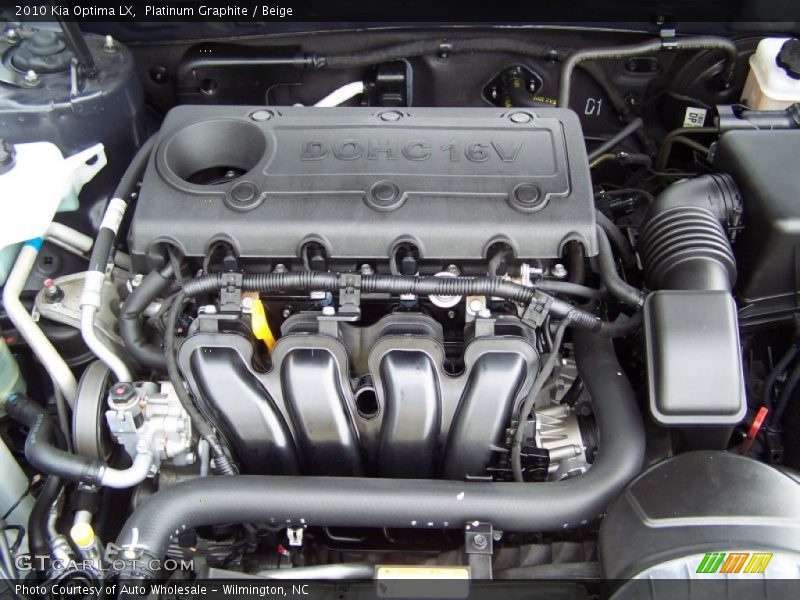  2010 Optima LX Engine - 2.4 Liter DOHC 16-Valve CVVT 4 Cylinder