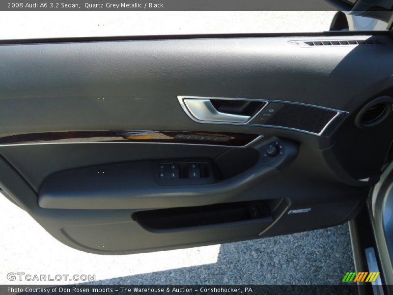 Quartz Grey Metallic / Black 2008 Audi A6 3.2 Sedan