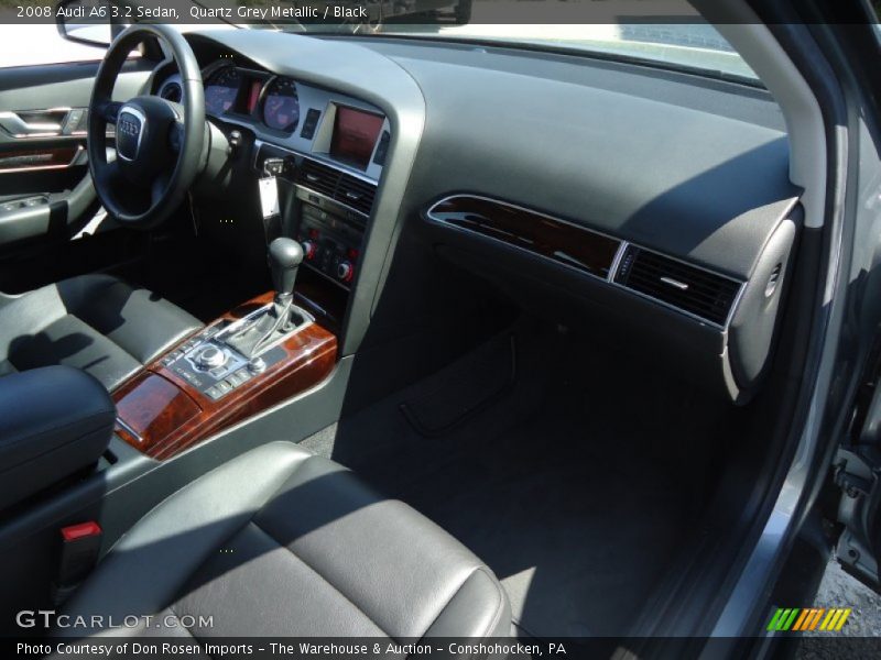 Quartz Grey Metallic / Black 2008 Audi A6 3.2 Sedan