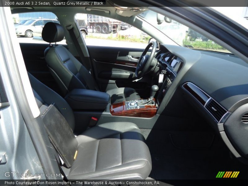 Quartz Grey Metallic / Black 2008 Audi A6 3.2 Sedan