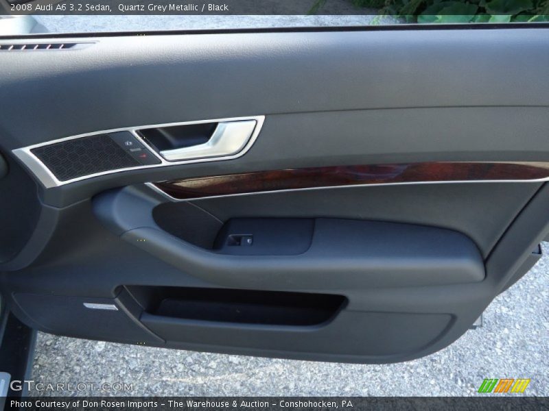 Quartz Grey Metallic / Black 2008 Audi A6 3.2 Sedan