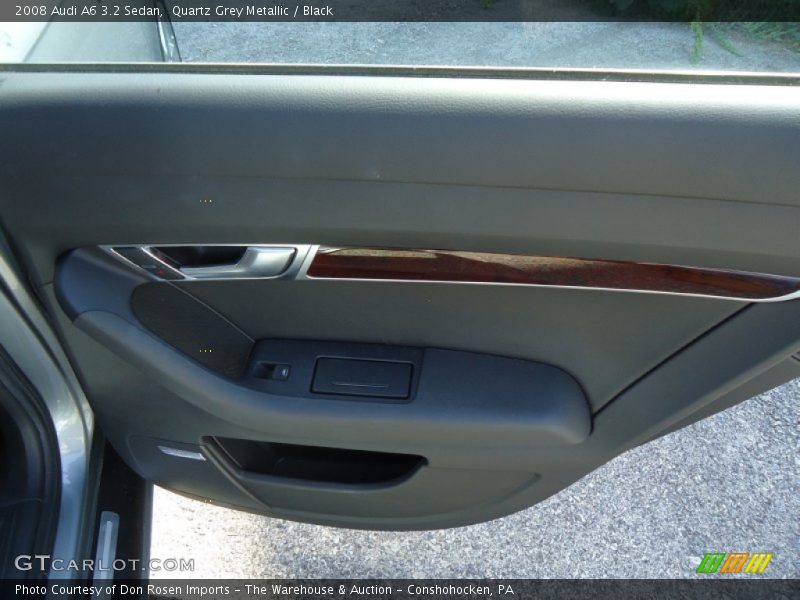 Quartz Grey Metallic / Black 2008 Audi A6 3.2 Sedan