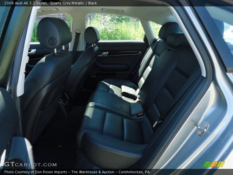 Quartz Grey Metallic / Black 2008 Audi A6 3.2 Sedan