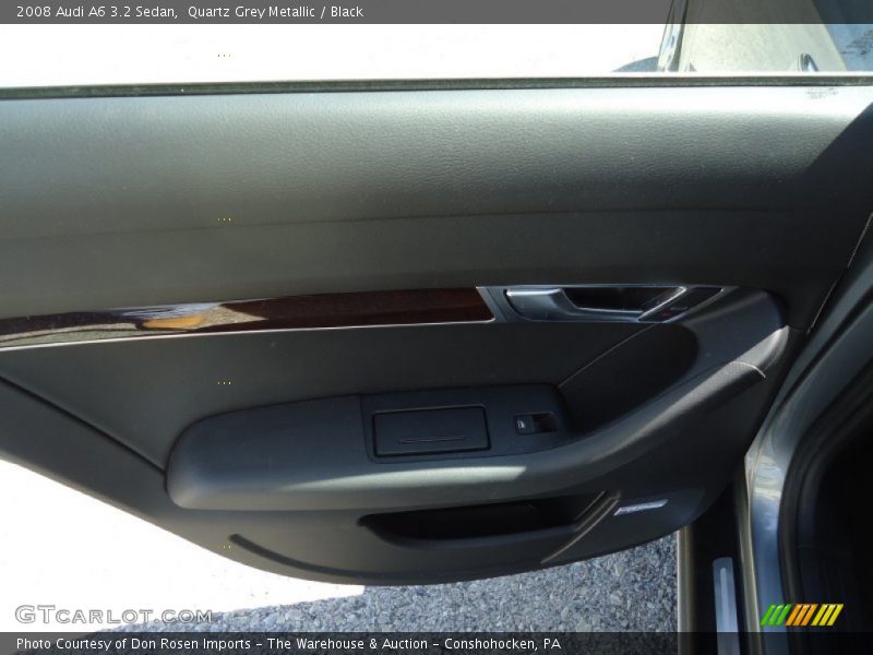 Quartz Grey Metallic / Black 2008 Audi A6 3.2 Sedan