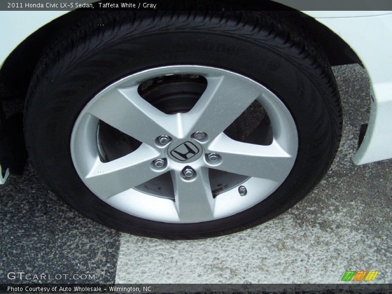 Taffeta White / Gray 2011 Honda Civic LX-S Sedan