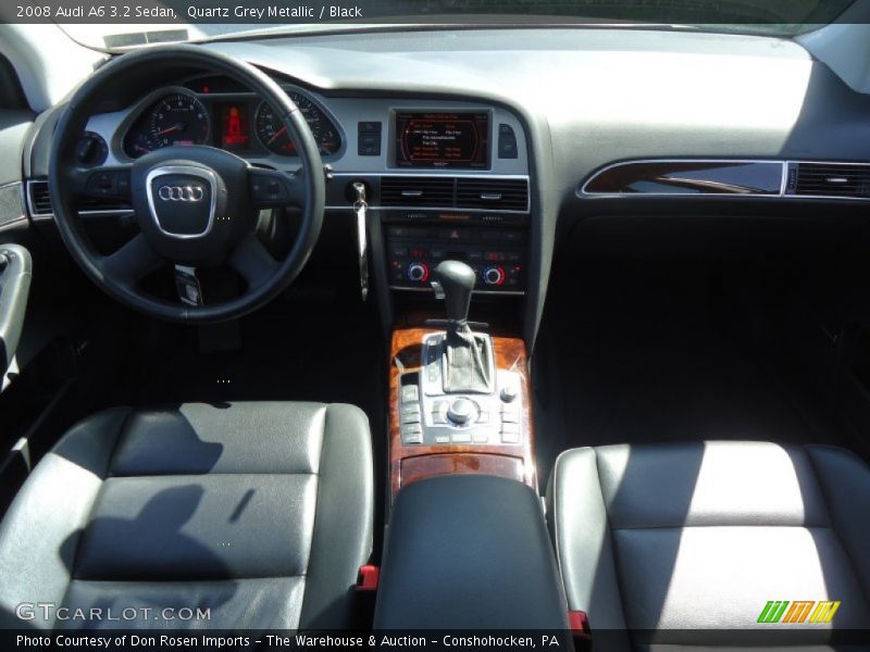 Quartz Grey Metallic / Black 2008 Audi A6 3.2 Sedan
