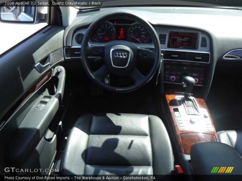 Quartz Grey Metallic / Black 2008 Audi A6 3.2 Sedan
