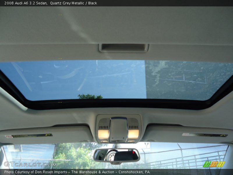 Quartz Grey Metallic / Black 2008 Audi A6 3.2 Sedan