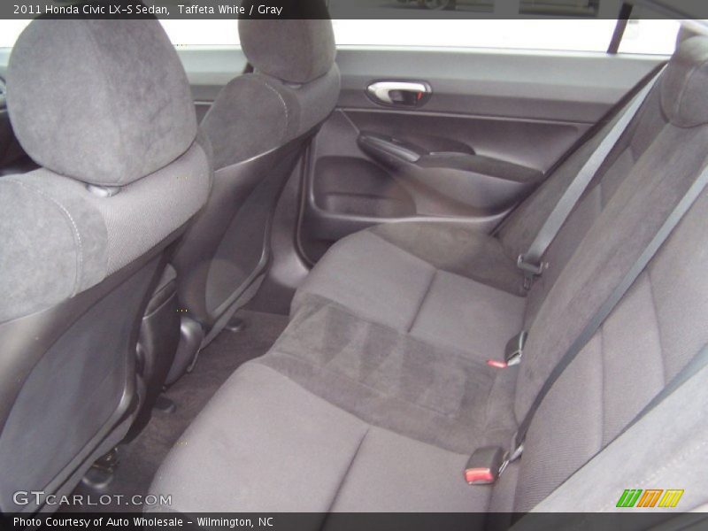 Taffeta White / Gray 2011 Honda Civic LX-S Sedan