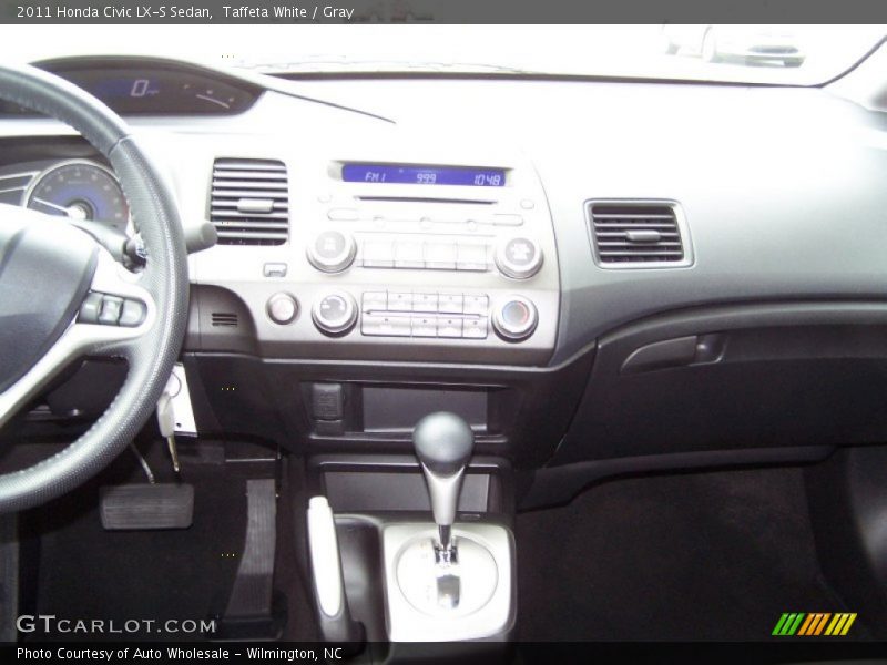 Taffeta White / Gray 2011 Honda Civic LX-S Sedan