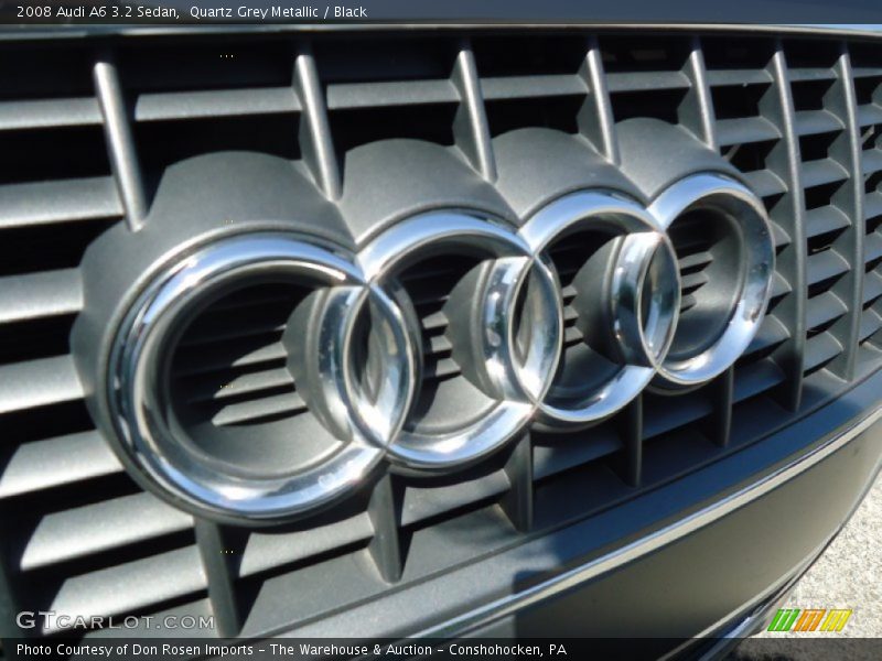 Quartz Grey Metallic / Black 2008 Audi A6 3.2 Sedan