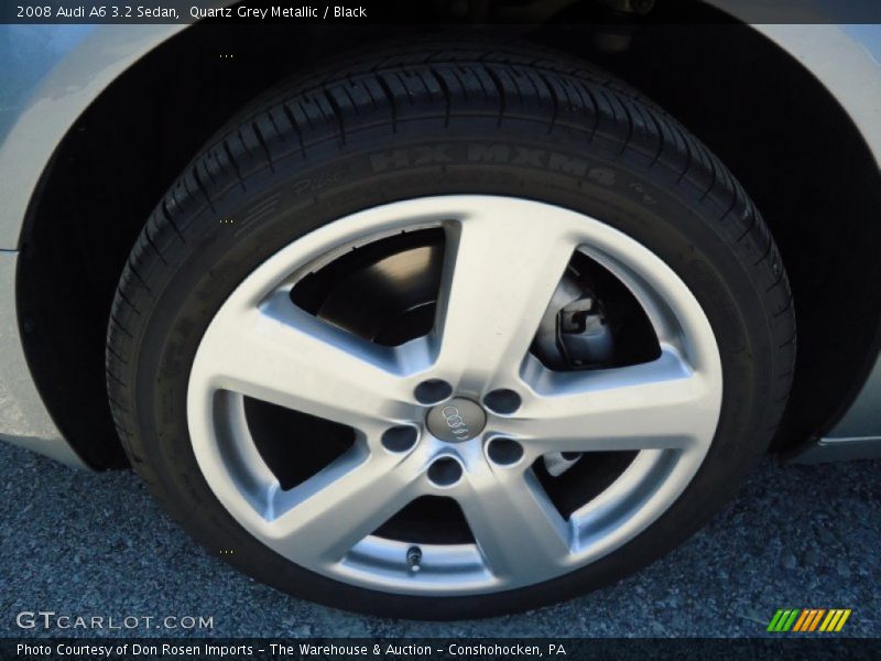 Quartz Grey Metallic / Black 2008 Audi A6 3.2 Sedan