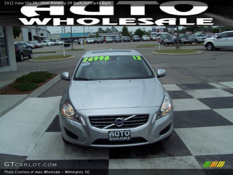 Silver Metallic / Off Black/Anthracite Black 2012 Volvo S60 T5