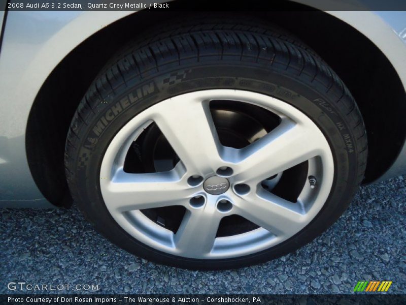 Quartz Grey Metallic / Black 2008 Audi A6 3.2 Sedan