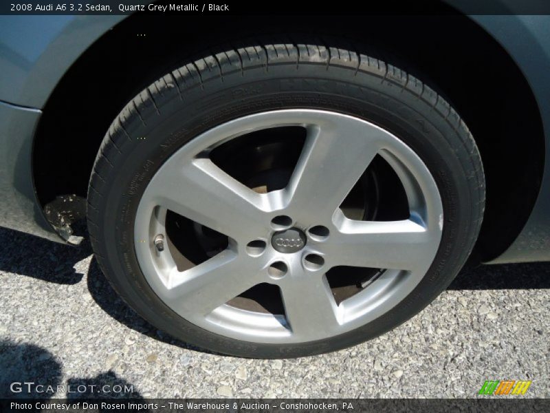 Quartz Grey Metallic / Black 2008 Audi A6 3.2 Sedan
