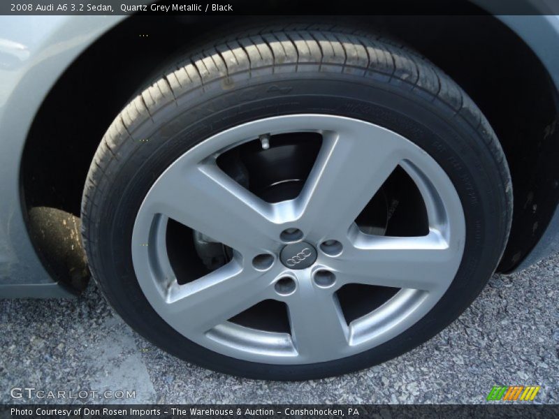 Quartz Grey Metallic / Black 2008 Audi A6 3.2 Sedan