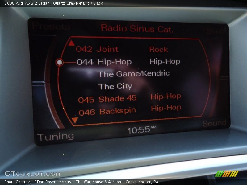 Quartz Grey Metallic / Black 2008 Audi A6 3.2 Sedan