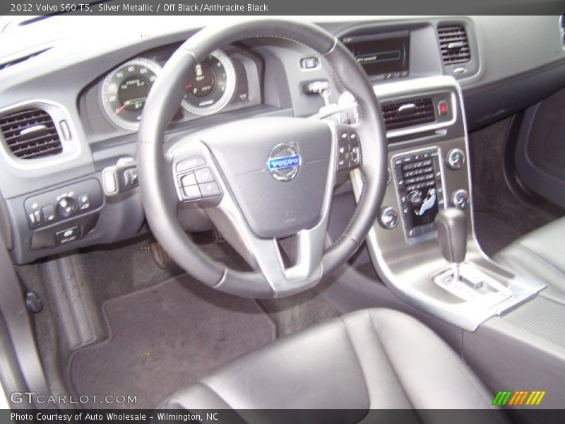 Silver Metallic / Off Black/Anthracite Black 2012 Volvo S60 T5