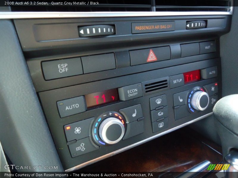 Quartz Grey Metallic / Black 2008 Audi A6 3.2 Sedan