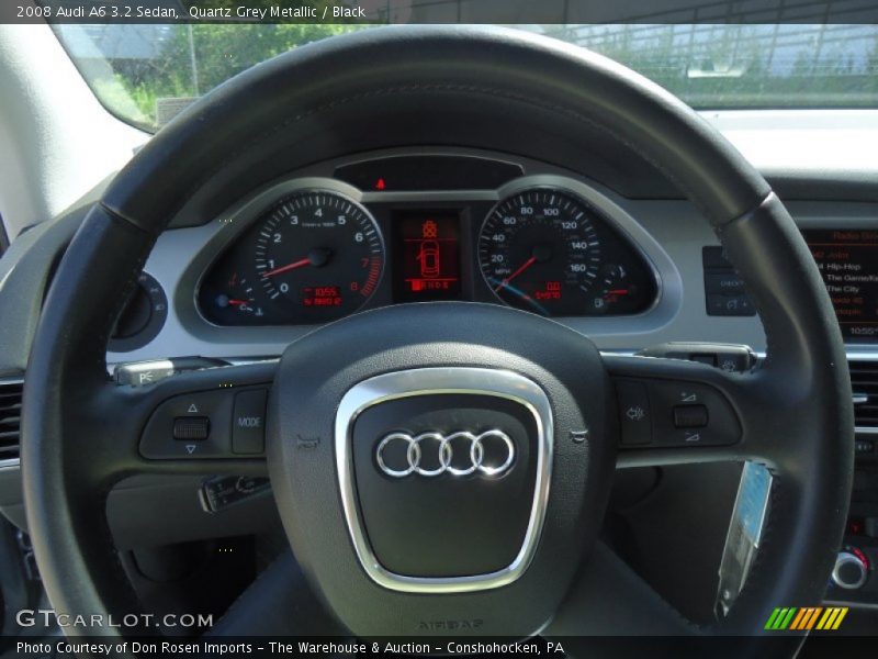 Quartz Grey Metallic / Black 2008 Audi A6 3.2 Sedan