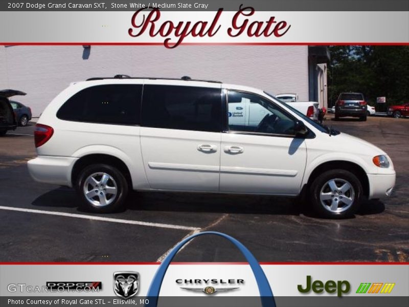 Stone White / Medium Slate Gray 2007 Dodge Grand Caravan SXT