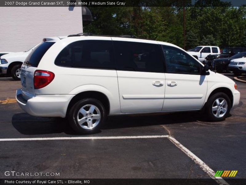 Stone White / Medium Slate Gray 2007 Dodge Grand Caravan SXT