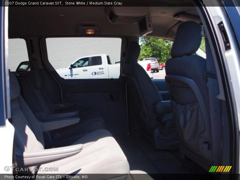 Stone White / Medium Slate Gray 2007 Dodge Grand Caravan SXT
