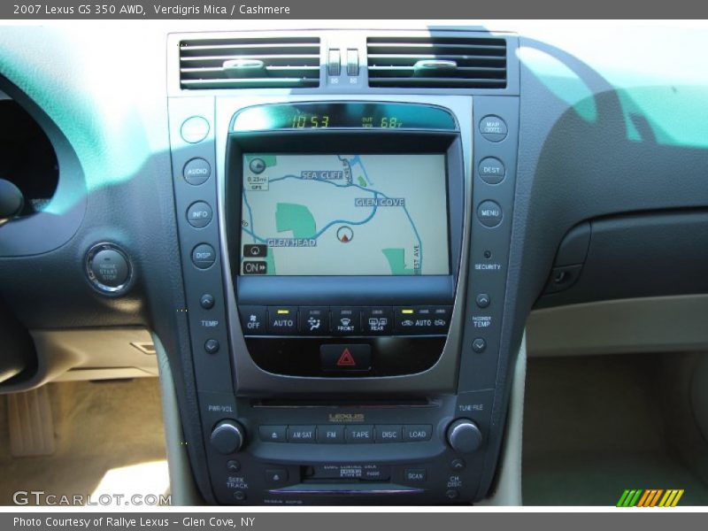 Controls of 2007 GS 350 AWD