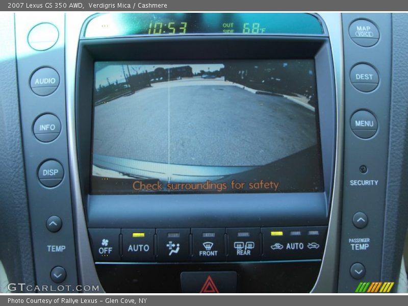 Controls of 2007 GS 350 AWD