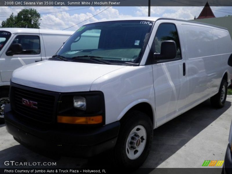 Summit White / Medium Pewter 2008 GMC Savana Van 3500 Cargo