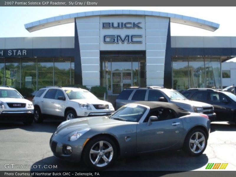 Sly Gray / Ebony 2007 Pontiac Solstice GXP Roadster