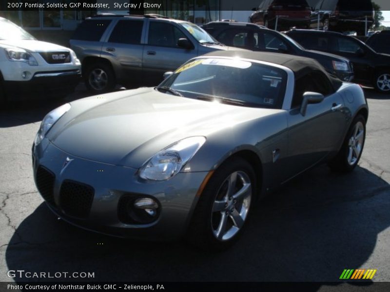 Sly Gray / Ebony 2007 Pontiac Solstice GXP Roadster