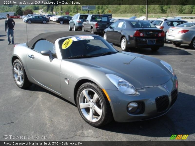 Sly Gray / Ebony 2007 Pontiac Solstice GXP Roadster