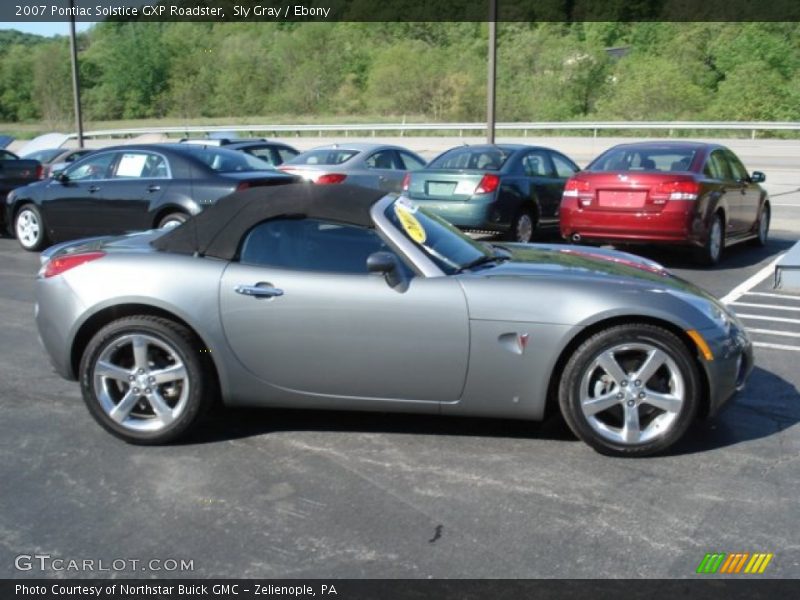 Sly Gray / Ebony 2007 Pontiac Solstice GXP Roadster