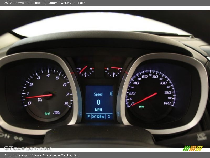 Summit White / Jet Black 2012 Chevrolet Equinox LT
