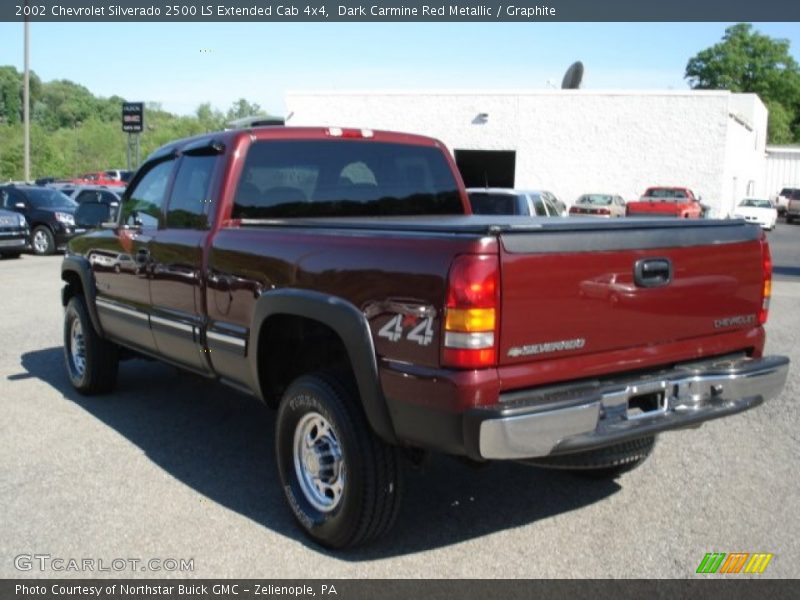 Dark Carmine Red Metallic / Graphite 2002 Chevrolet Silverado 2500 LS Extended Cab 4x4