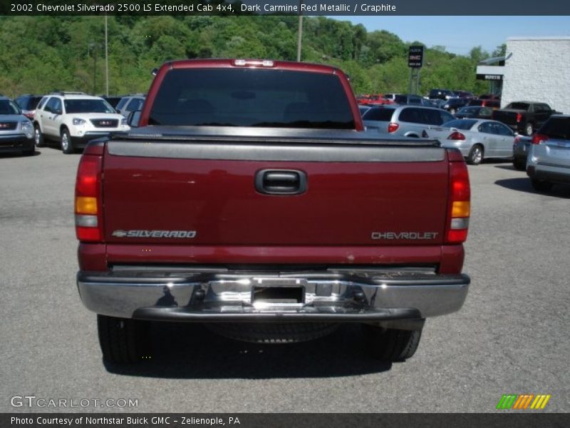 Dark Carmine Red Metallic / Graphite 2002 Chevrolet Silverado 2500 LS Extended Cab 4x4