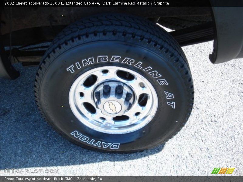 Dark Carmine Red Metallic / Graphite 2002 Chevrolet Silverado 2500 LS Extended Cab 4x4