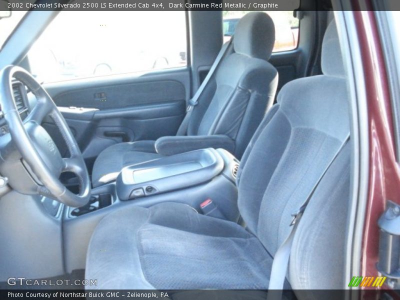 Dark Carmine Red Metallic / Graphite 2002 Chevrolet Silverado 2500 LS Extended Cab 4x4