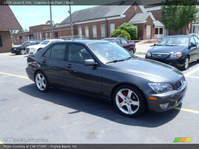 Graphite Gray Pearl / Black 2004 Lexus IS 300