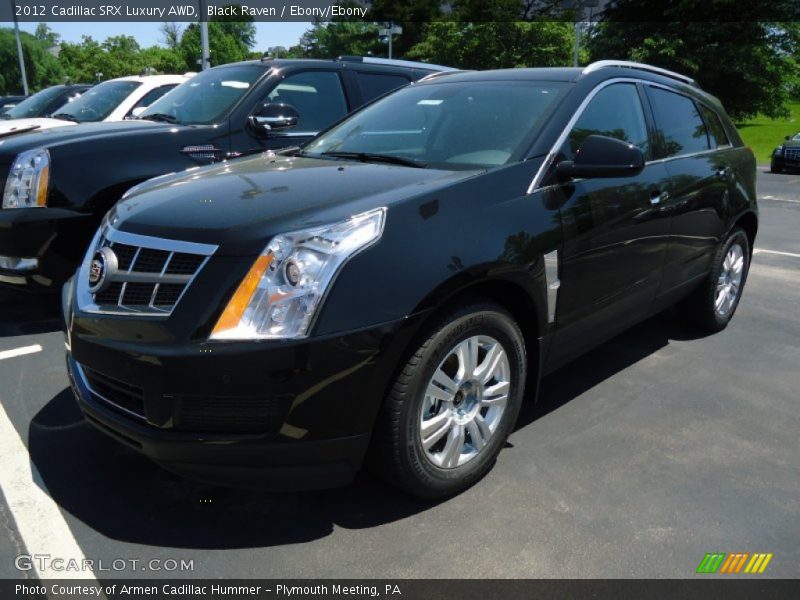 Black Raven / Ebony/Ebony 2012 Cadillac SRX Luxury AWD