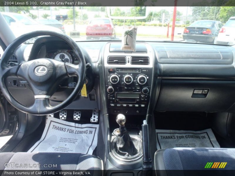 Graphite Gray Pearl / Black 2004 Lexus IS 300