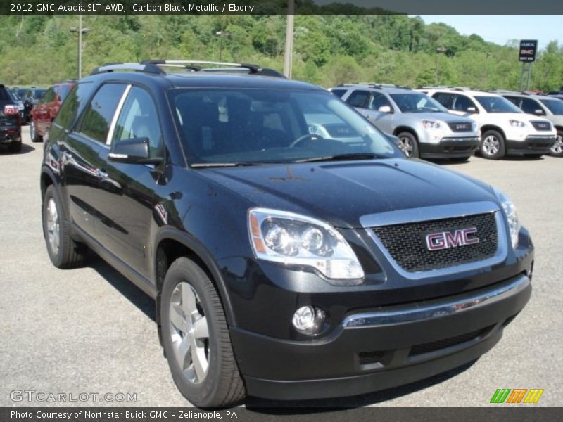 Carbon Black Metallic / Ebony 2012 GMC Acadia SLT AWD