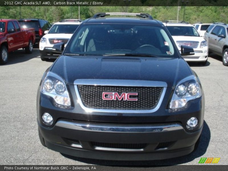 Carbon Black Metallic / Ebony 2012 GMC Acadia SLT AWD