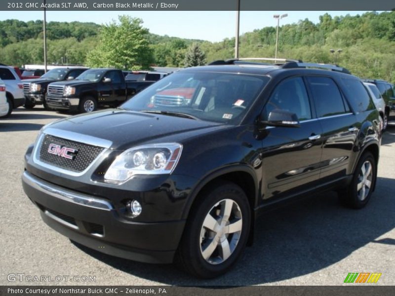 Carbon Black Metallic / Ebony 2012 GMC Acadia SLT AWD