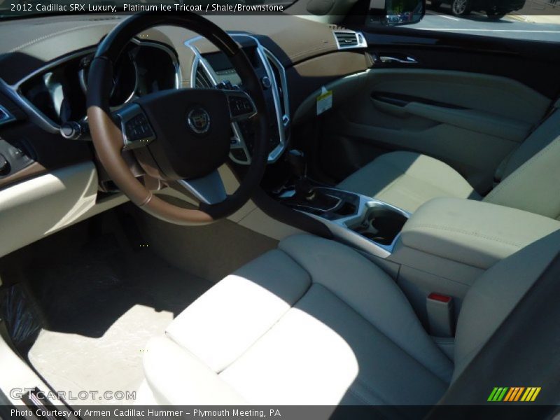 Platinum Ice Tricoat / Shale/Brownstone 2012 Cadillac SRX Luxury