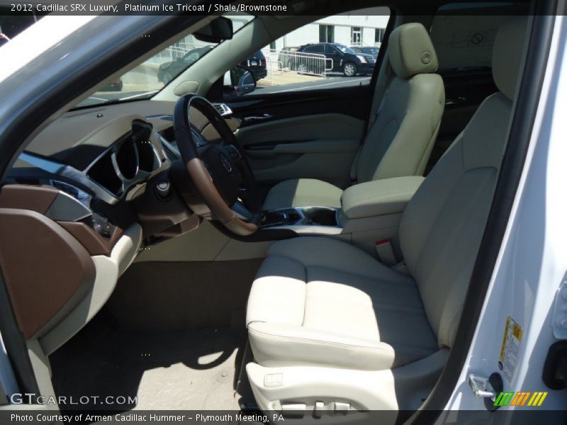 Platinum Ice Tricoat / Shale/Brownstone 2012 Cadillac SRX Luxury